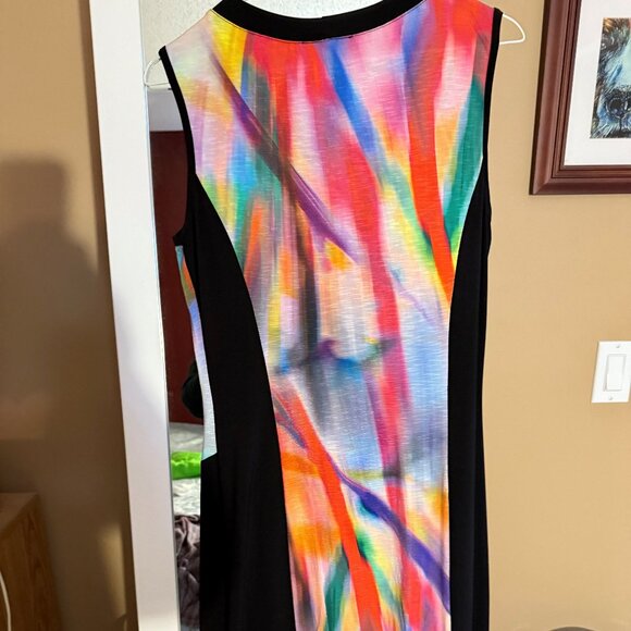 Libra multi-colored dress with button accents - Picture 2 of 4